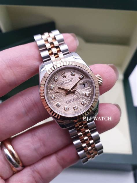 rolex pink gold lady หน า ม ก|Rolex Lady.